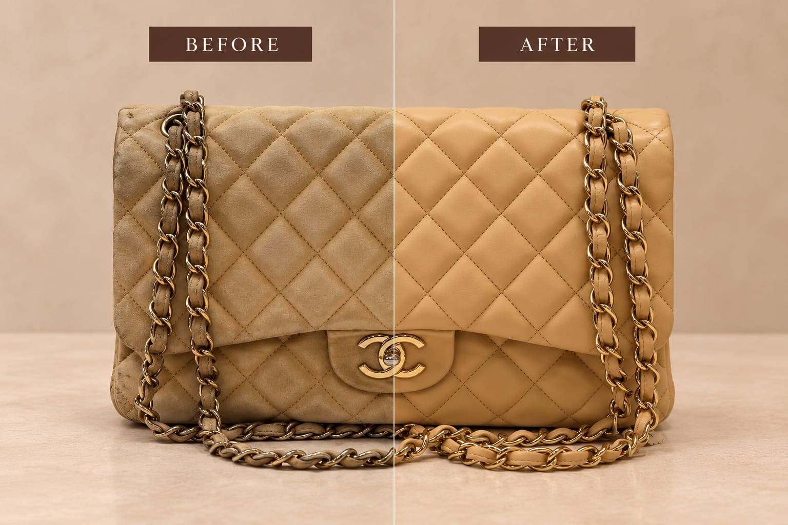 Designer handbag detail