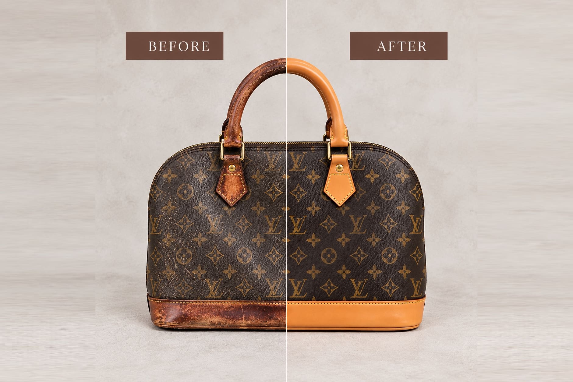 Luxury leather handbag