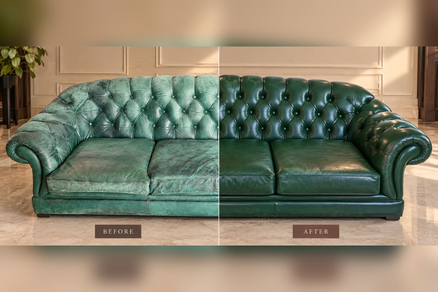 Premium leather sofa and furniture