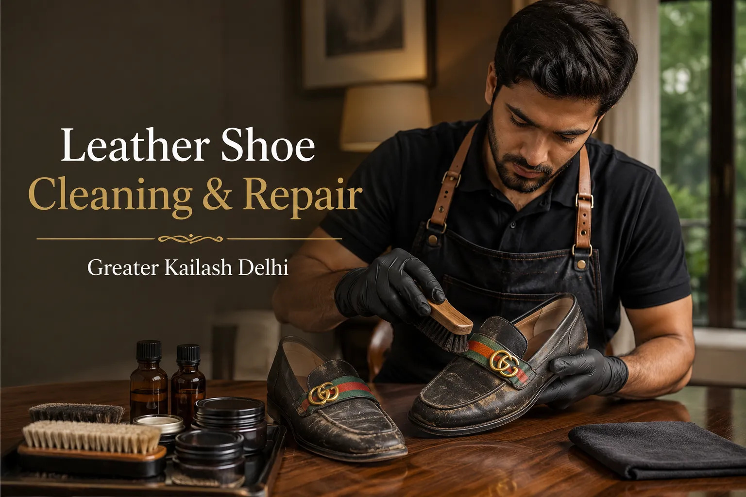 Leather Shoe Cleaning Service in Greater Kailash Delhi
