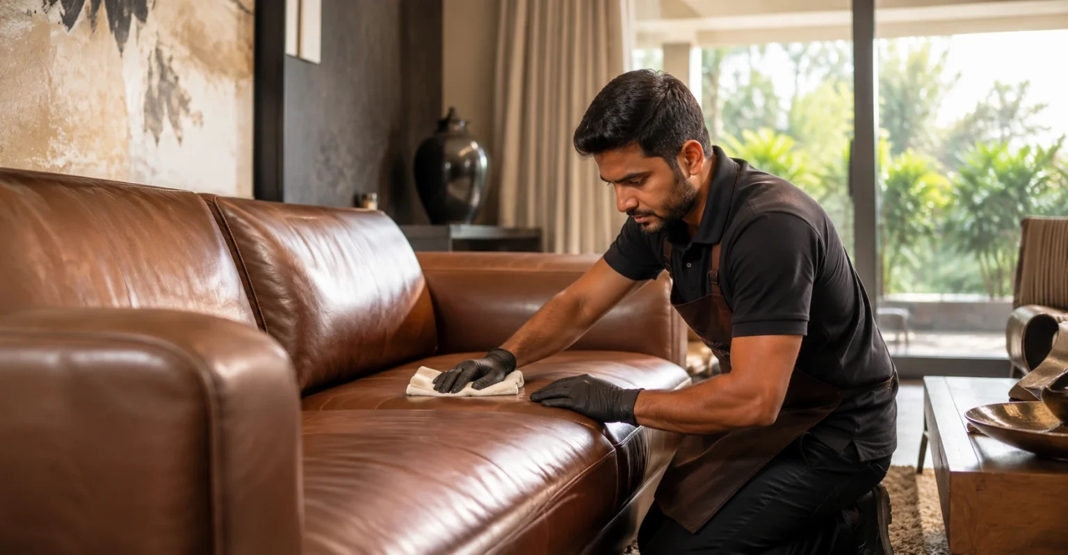 Why Luxury Homes in Vasant Vihar Prefer Professional Leather Sofa Cleaning